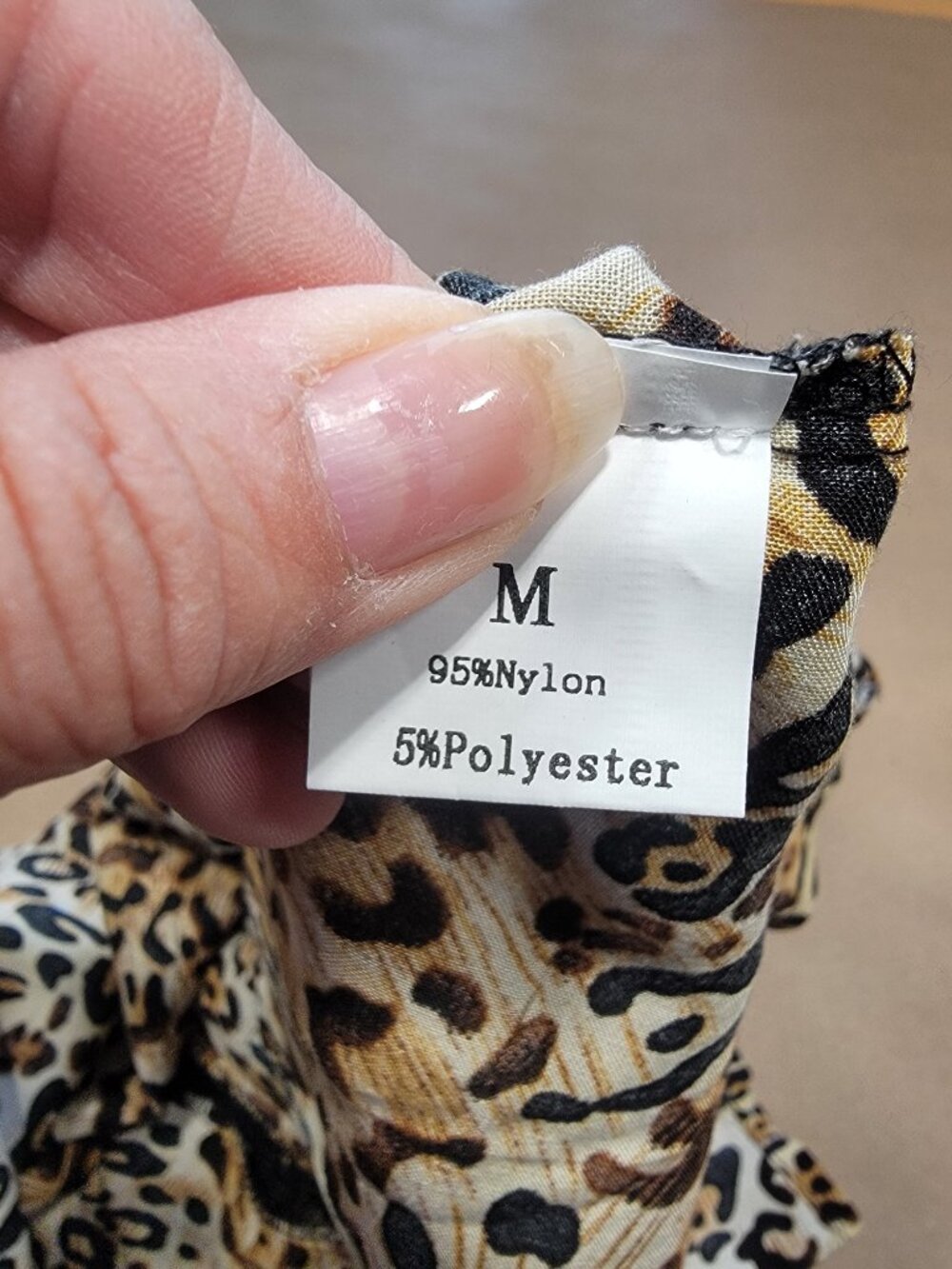 The Hanger Size M Leopard Print Tank Top with Lace Back Straps, NEW with Tag - Picture 12 of 12